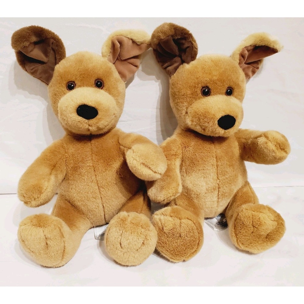 Build A Bear Brown Puppy Dog‎ Plush Stuffed Animal Tan Sitting BABW